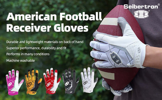 What kind of gloves do football receivers wear?
