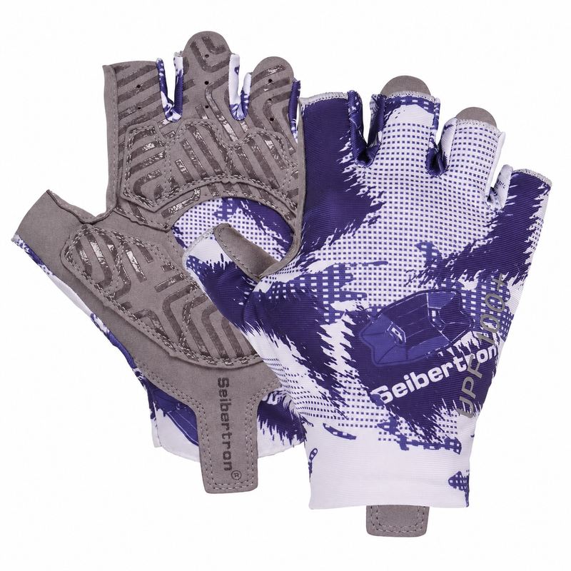 Guante de ciclismo sin dedos Seibertron SPSG-3 para adultos con protección solar y UV UPF100+