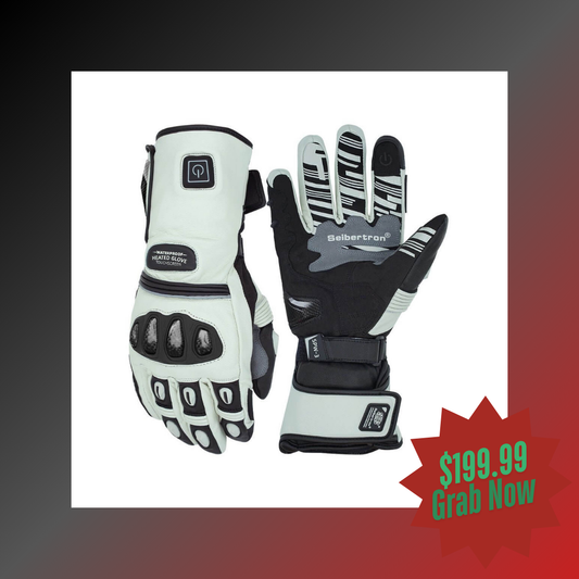 Rechargeable Heated Gloves for Men & Women – 7.4V 3000mAh Waterproof Windproof Electric Gloves for Winter Skiing, Snowboarding, Snowmobiling, and Motorcycling