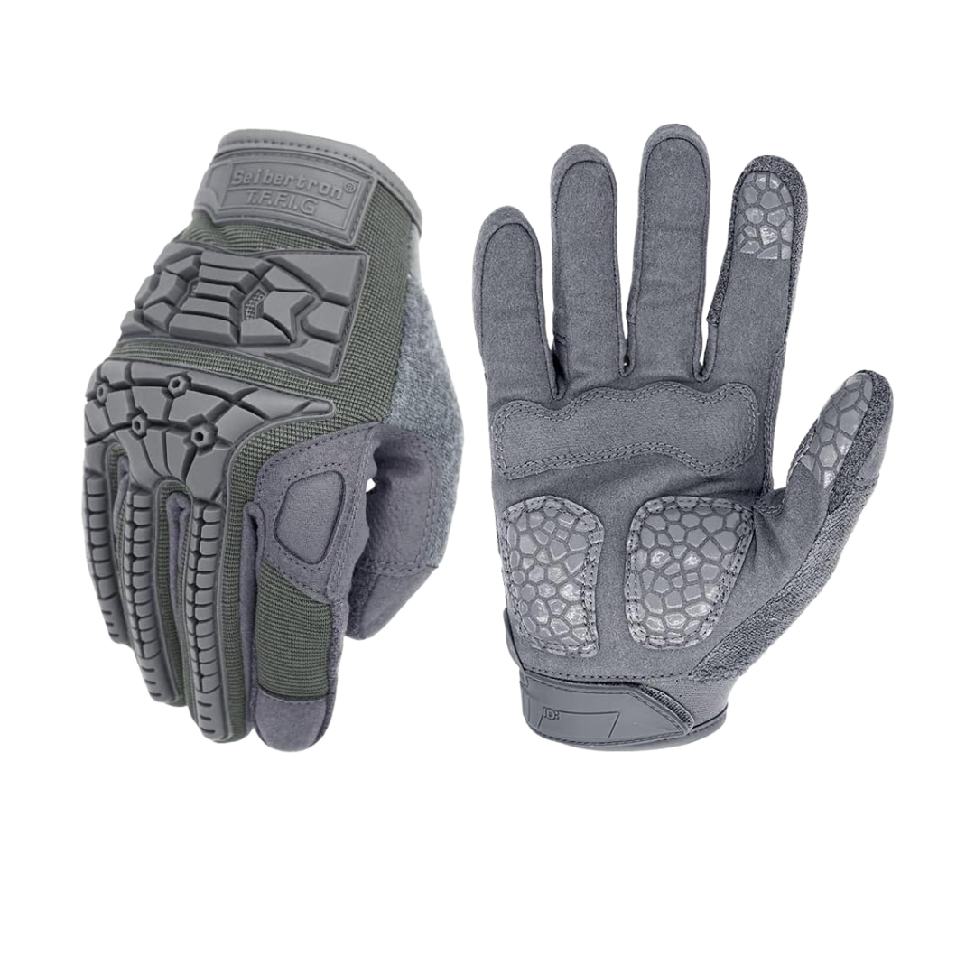 Seibertron T.F.F.I.G 2.0 Men's Best Tactical Gloves Military Gloves Flexible Rubber for Hunting Hiking Airsoft Combat Gloves Paintball Motorcycle Motorbike Riding Outdoor Gloves