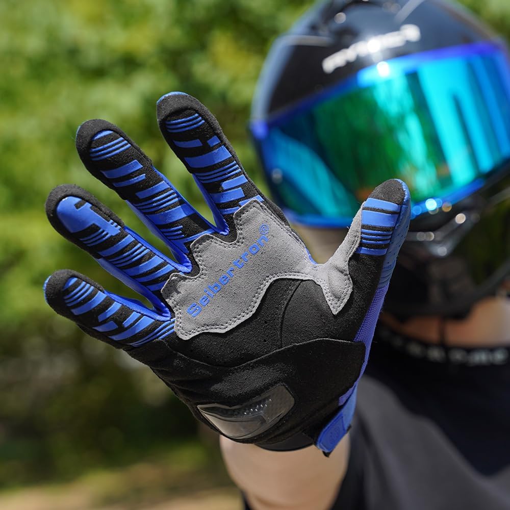 Guantes deportivos unisex Seibertron SPS-2/SPS-5 para adultos con pantalla táctil para carreras de carretera, motociclismo y MTB