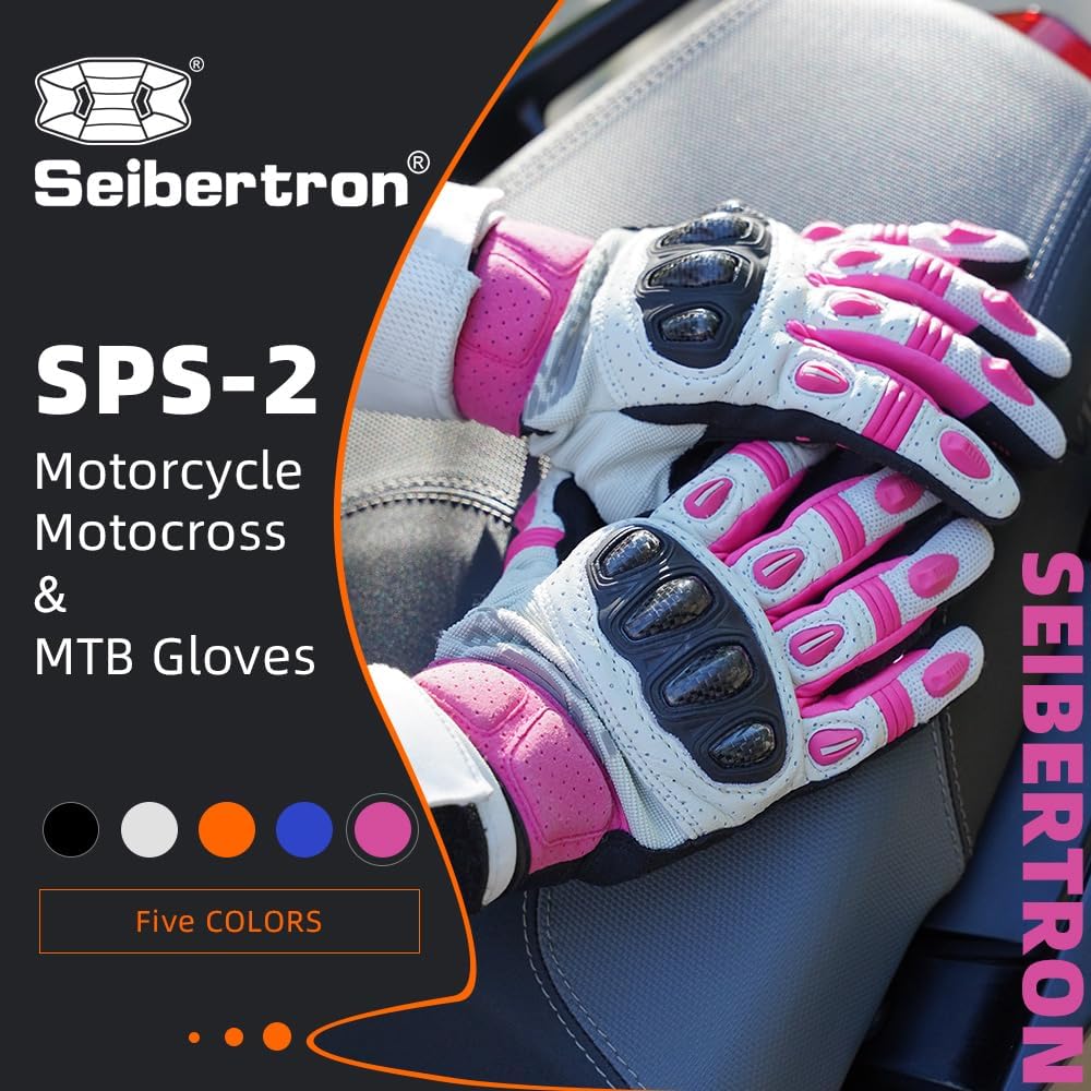 Guantes deportivos unisex Seibertron SPS-2/SPS-5 para adultos con pantalla táctil para carreras de carretera, motociclismo y MTB