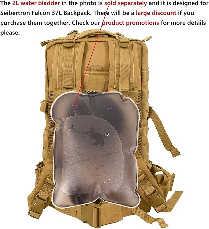 Compact backpack featuring a water-repellent finish for outdoor travel.