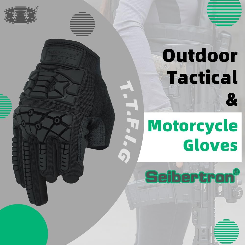 Heavy-duty riding gloves with tactical and flexible protection
