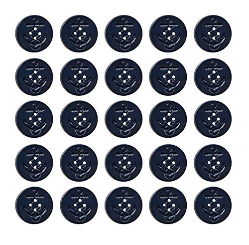 Military Anchor Style Navy Peacoat Pea Coat Jacket Coat Large Buttons, LOT/Bag of 25 Buttons - SeibertronHome522010208042