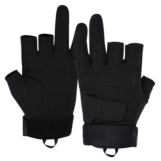 Seibertron Men Or Women XXS to XXL Fingerless/Half Finger Sports Outdoor Tactical Gloves