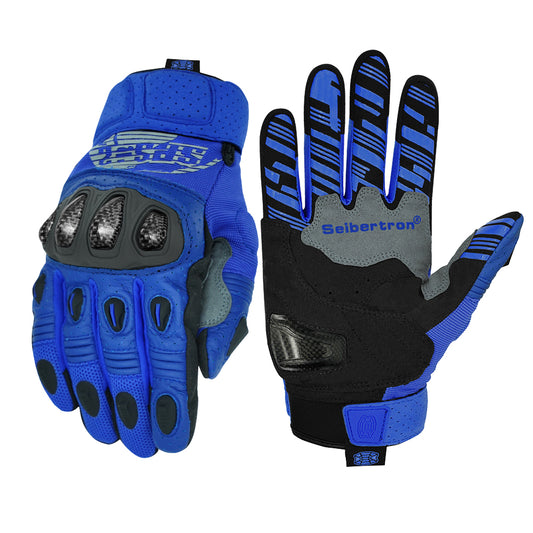 Seibertron Youth SPS-2/ SPS-5 Unisex Touchscreen Road Racing Motorcycle Gloves MTB Sports - Seibertron