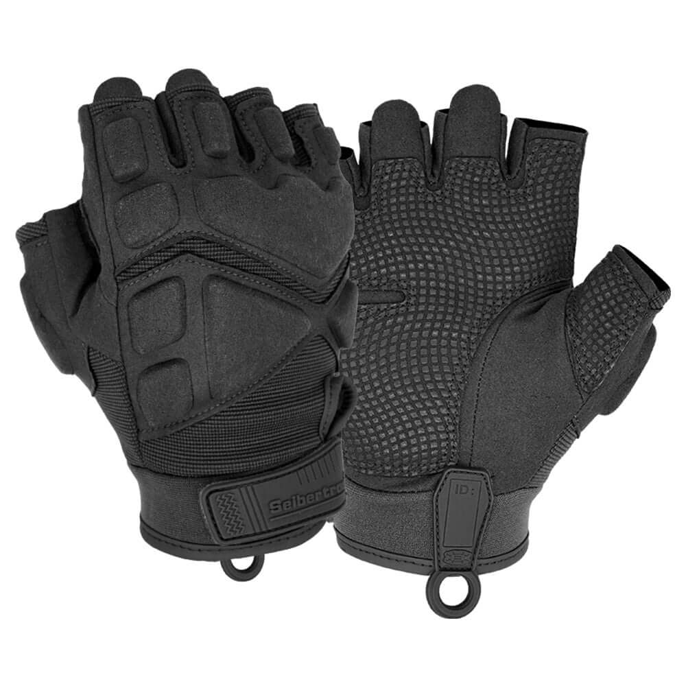 half finger handschuhe Seibertron S.O.L.A.G 1/2 Finger/Fingerless/Half Finger Multi Function Sports Gloves Black XXL