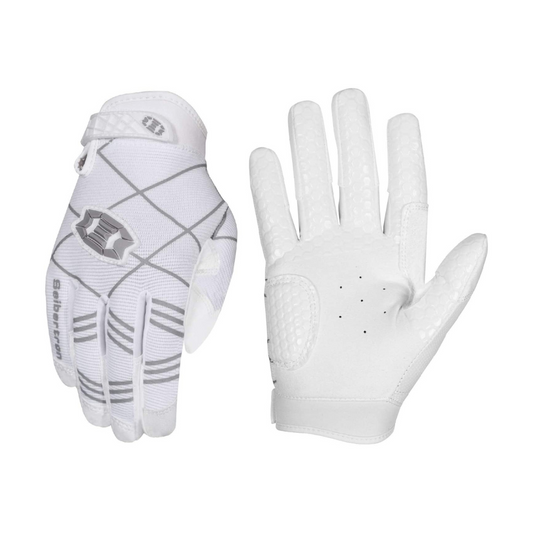 white batting gloves