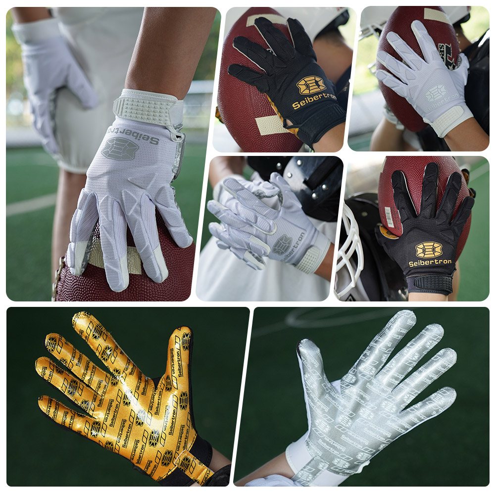 color:all | Seibertron H.P.I.R.G touchscreen football receiver gloves image 07