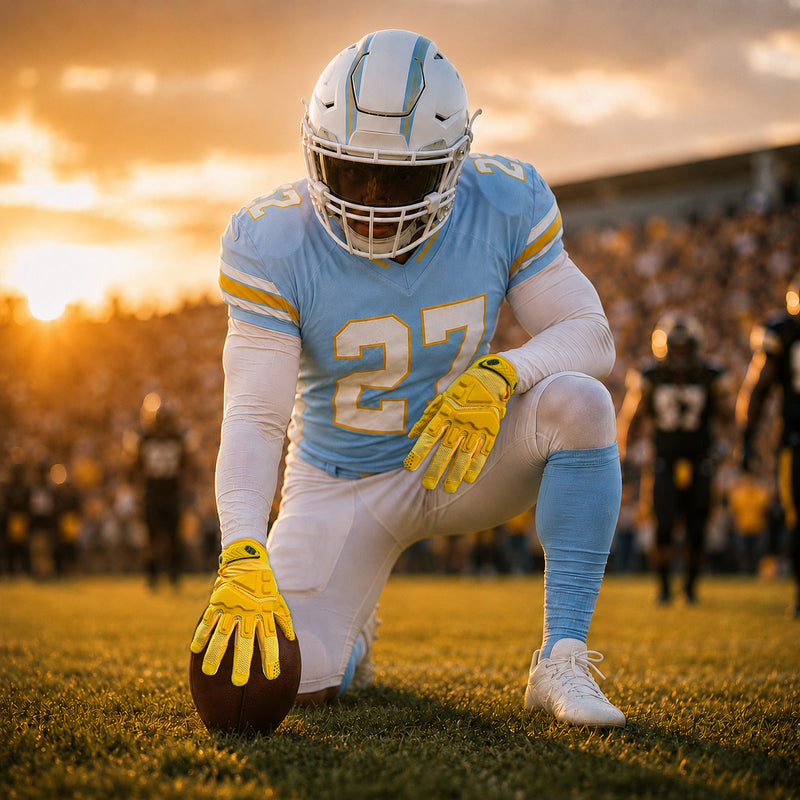 seibertron-gallery:garg-adult-youth-20260714 | product:7340603179198 | color:Yellow | group:Adult | slot:1 | Seibertron G.A.R.G 2.0 adult football receiver gloves yellow gallery 1