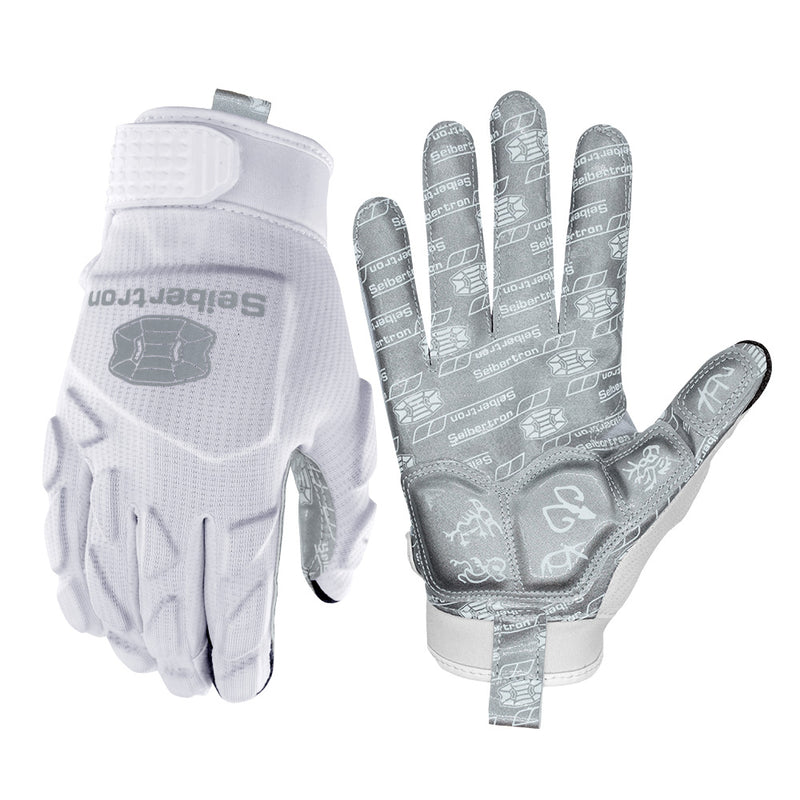 color:White | Seibertron H.P.I.L.G football lineman gloves white background main image