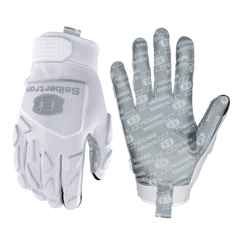 seibertron-gallery:hpirg-hp-series-20260714 | product:8307911884990 | color:White | slot:8 | Seibertron H.P.I.R.G touchscreen football receiver gloves white background main image