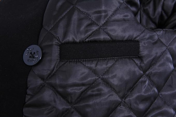 Seibertron Men's Woolen Coat US Navy Type 80% Wool USN Pea Coat - SeibertronApparel522010207267