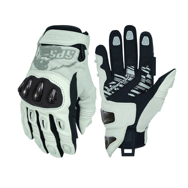 color:White | batch:sps4-scenes-20260716 | role:white-background-main | Seibertron SPS-4 winter rainproof motorcycle gloves white white background main image