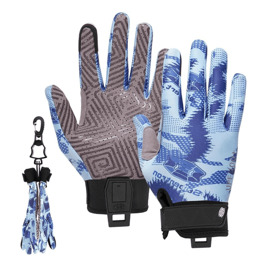 Seibertron S.P.S.G - 5 Ultimate Disc Golf Gloves Super Grip and Disc Gloves Sun Protection Breathable Touchscreen Sport Frisbee Glove with Glove Clip - SeibertronSports