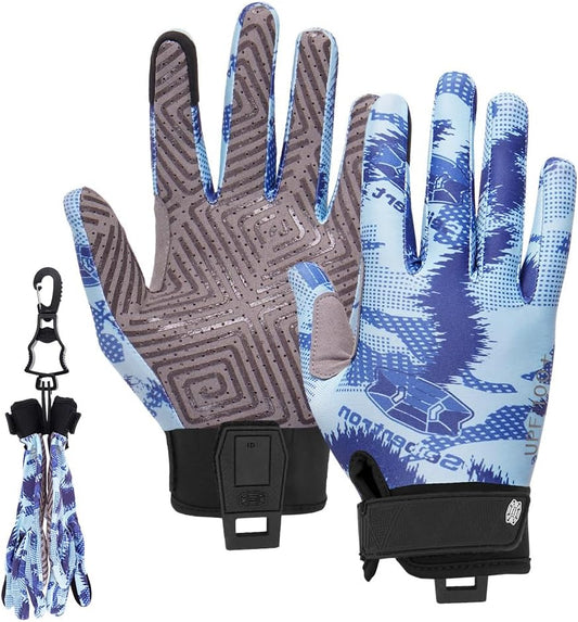 Seibertron S.P.S.G - 5 Ultimate Disc Golf Gloves Super Grip and Disc Gloves Sun Protection Breathable Touchscreen Sport Frisbee Glove with Glove Clip - SeibertronSports