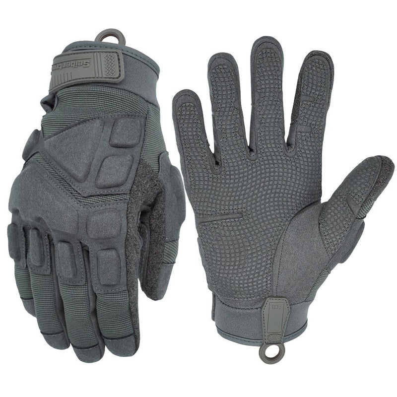 color:Grey | Seibertron S.O.L.A.G 2.0 Full Finger water resistant full finger tactical gloves image 05