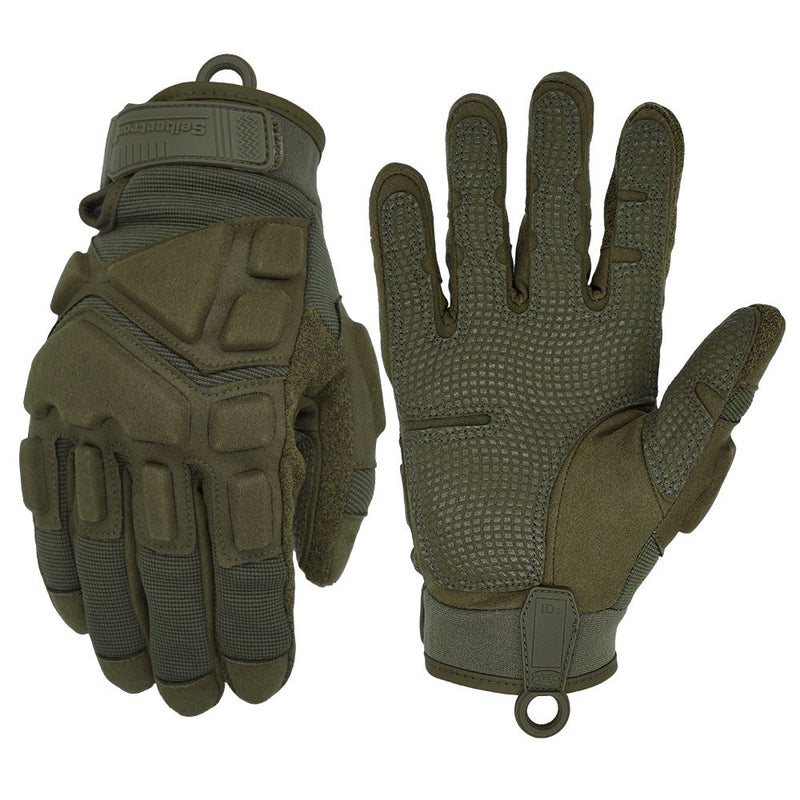 color:Army Green | Seibertron S.O.L.A.G 2.0 Full Finger water resistant full finger tactical gloves image 09