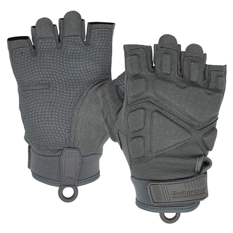 color:Grey | Seibertron S.O.L.A.G 2.0 Half Finger Gloves half finger outdoor tactical gloves image 05