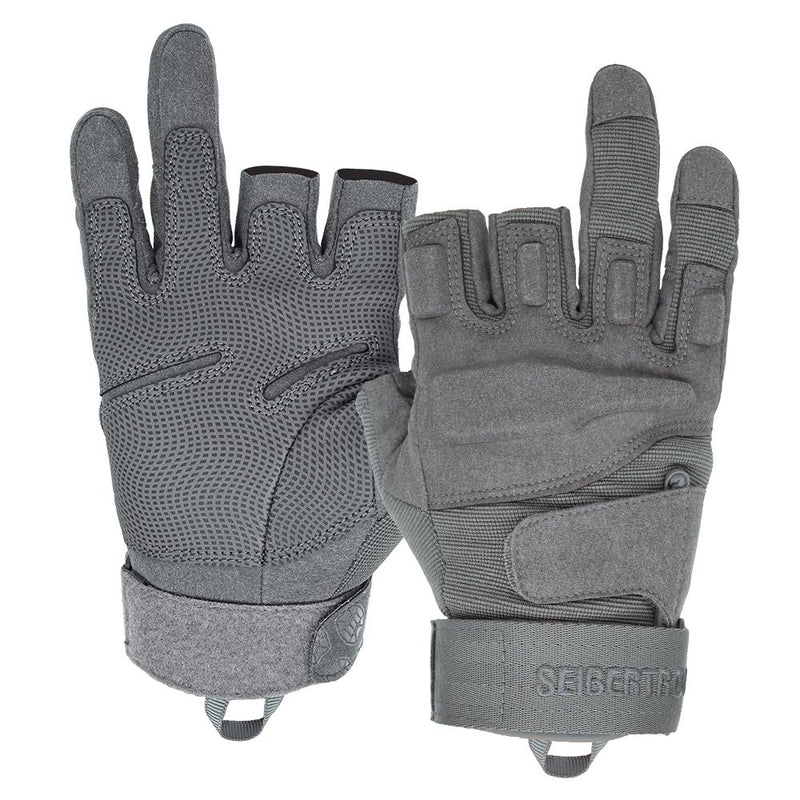 color:Grey | Seibertron S.O.L.A.G-T three fingerless tactical gloves image 05