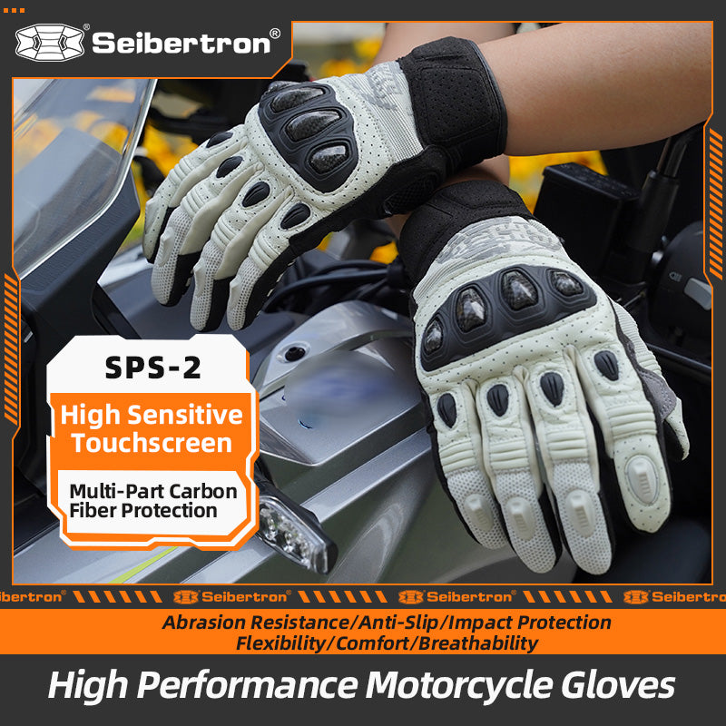 Guantes deportivos unisex Seibertron SPS-2/SPS-5 para adultos con pantalla táctil para carreras de carretera, motociclismo y MTB