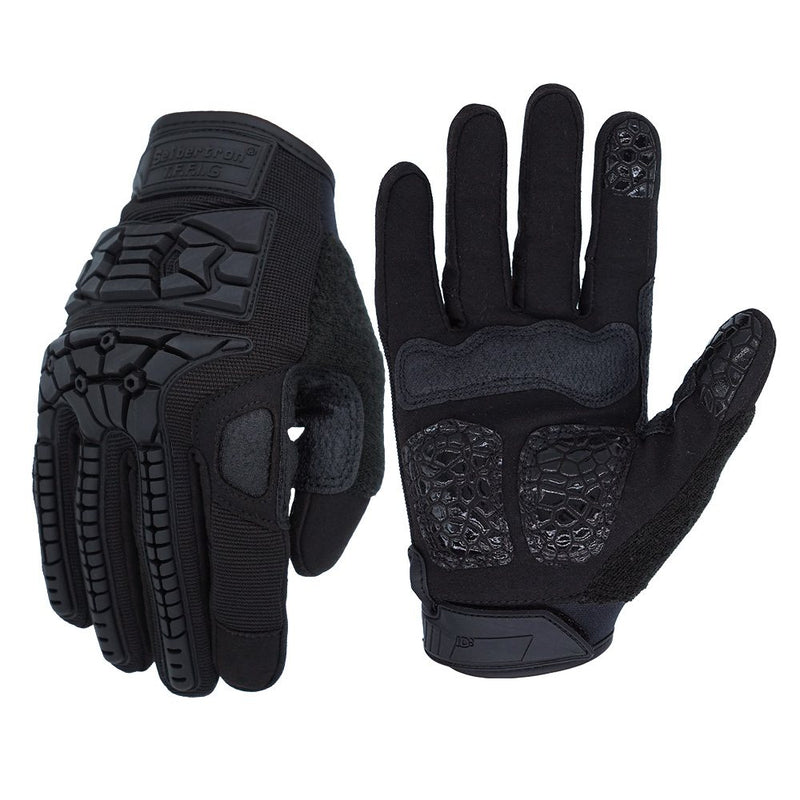 color:Black | Seibertron T.F.F.I.G 2.0 full finger tactical gloves image 01