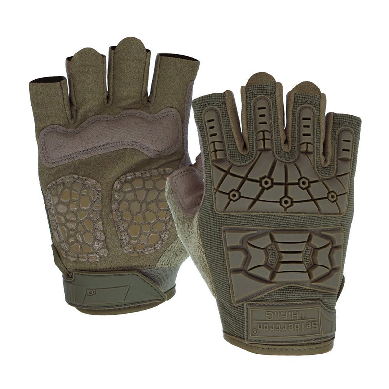 color:Army Green | Seibertron T.H.F.I.G 2.0 half finger tactical gloves image 10