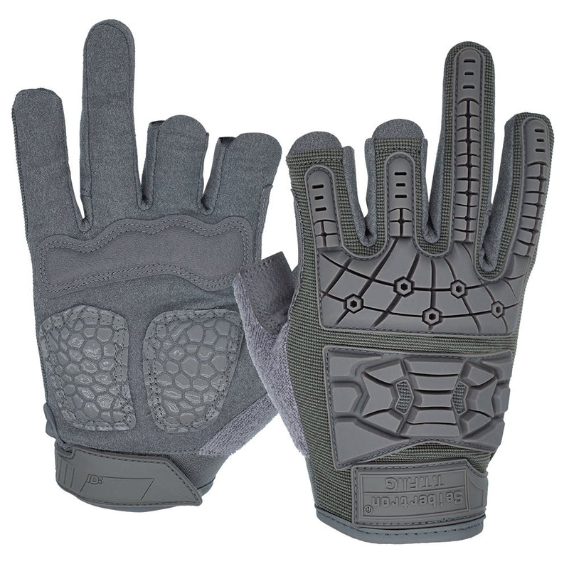 color:Grey | Seibertron T.T.F.I.G 2.0 three fingerless tactical gloves image 05