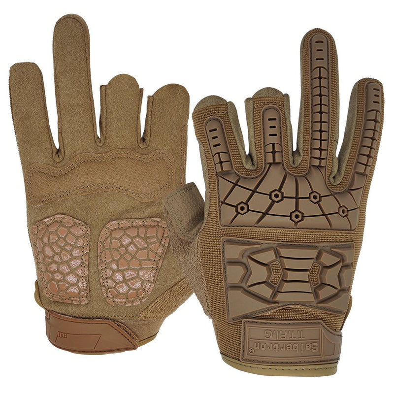 color:Coyote | Seibertron T.T.F.I.G 2.0 three fingerless tactical gloves image 13