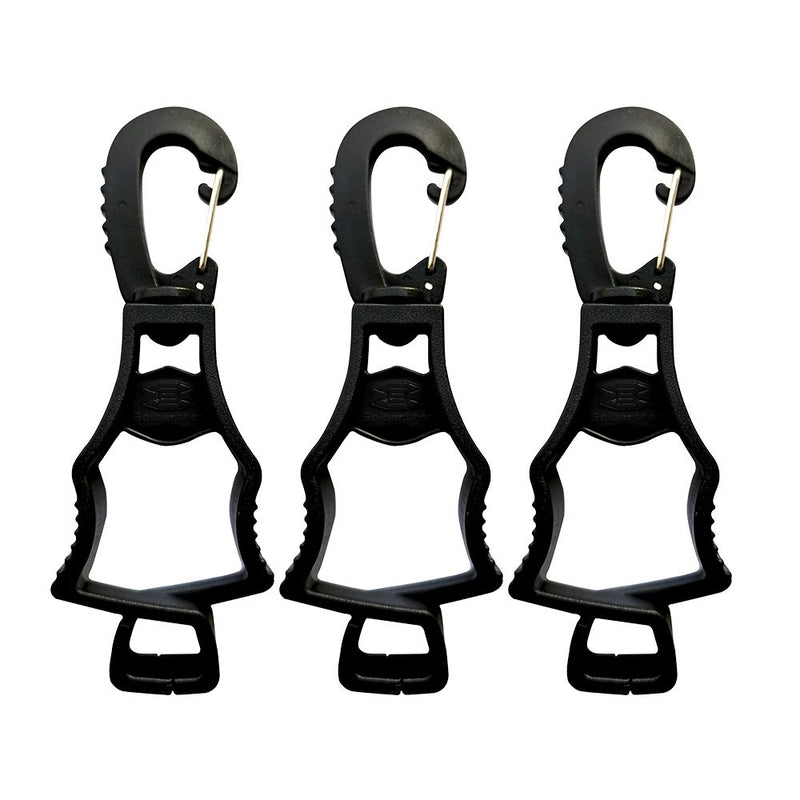 style:Black 2 Pieces | style:Black 3 Pieces | color:Black | Seibertron Work Glove Clips black original white background image