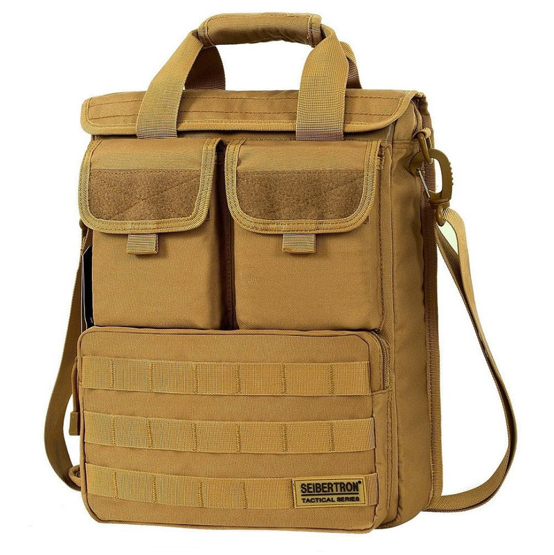 Seibertron Field Tech Shoulder Bag Tactical Response laptop Attache Case - SeibertronShoes
