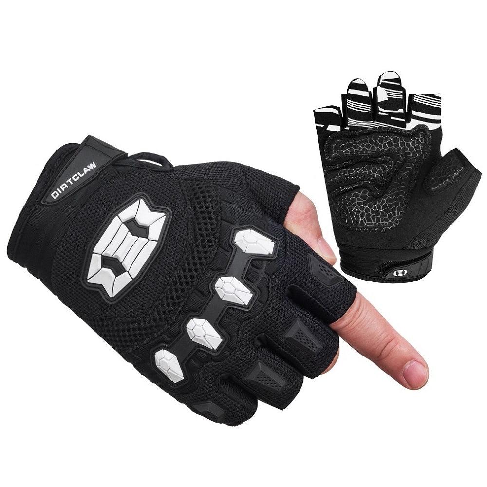 Adult White Fingerless Gloves