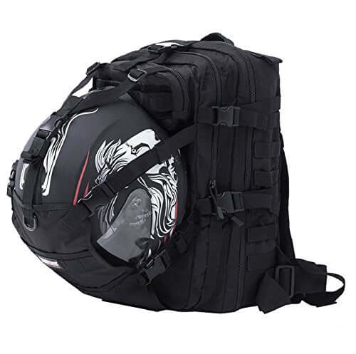 attach motorcycle helmet to backpack Peicees Bag Folding Lightweight Motorcycle Backpacks for Men Waterproof Large Capacity Cycling Motorcycle Helmet Riding Storage Bags : Automotive Spacious capacity of 35L and a main compartment that opens up to 180 degrees Helmet Holder Recommendations for Backpack