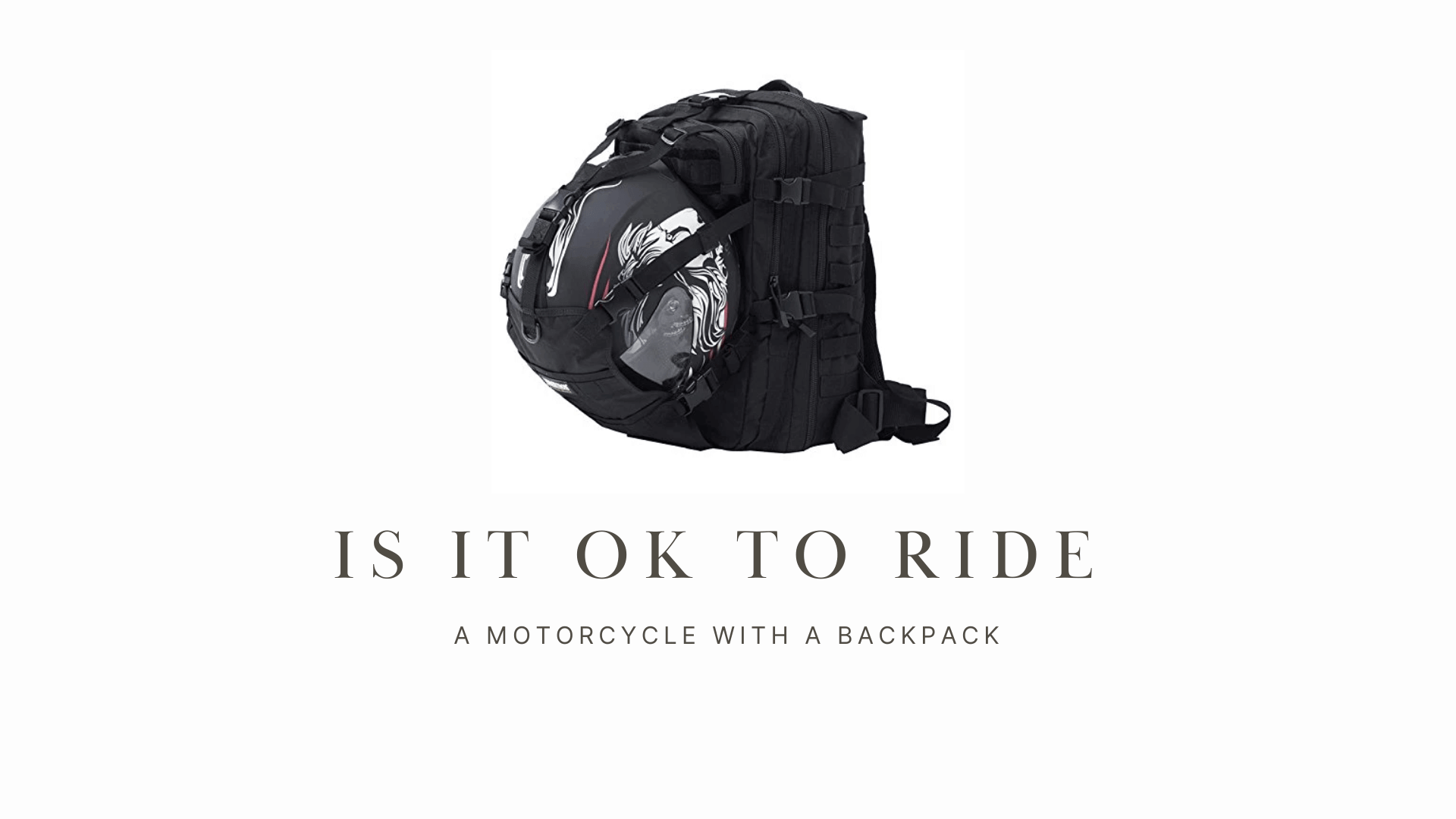 Why 90% of Riders Don't Know Backpacks Hurt Motorcycle Safety – Seibertron