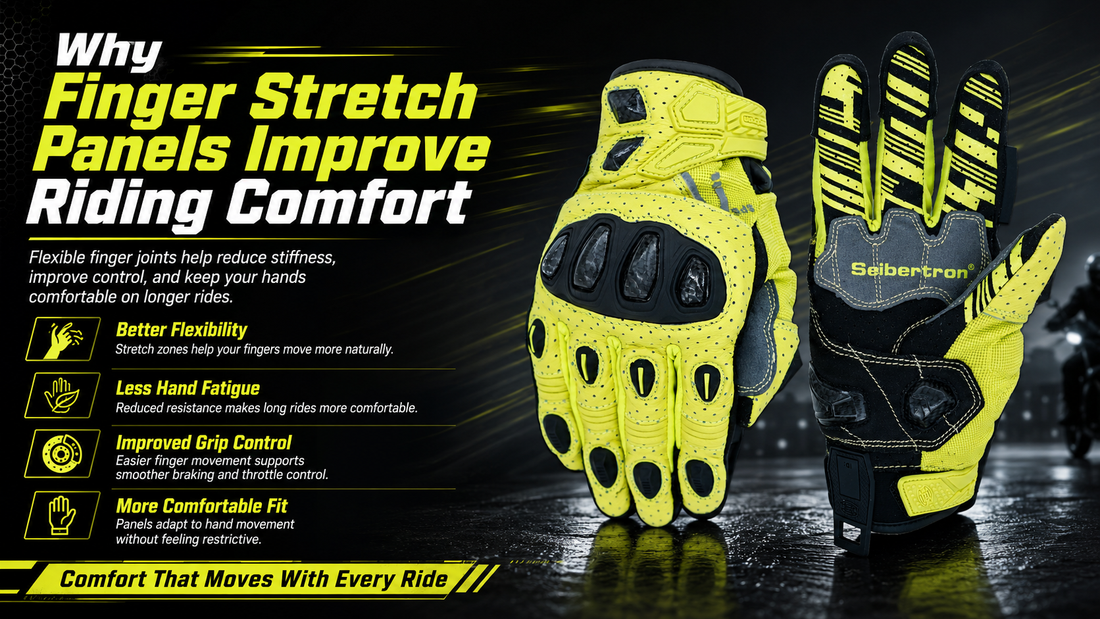 Why Finger Stretch Panels Improve Riding Comfort