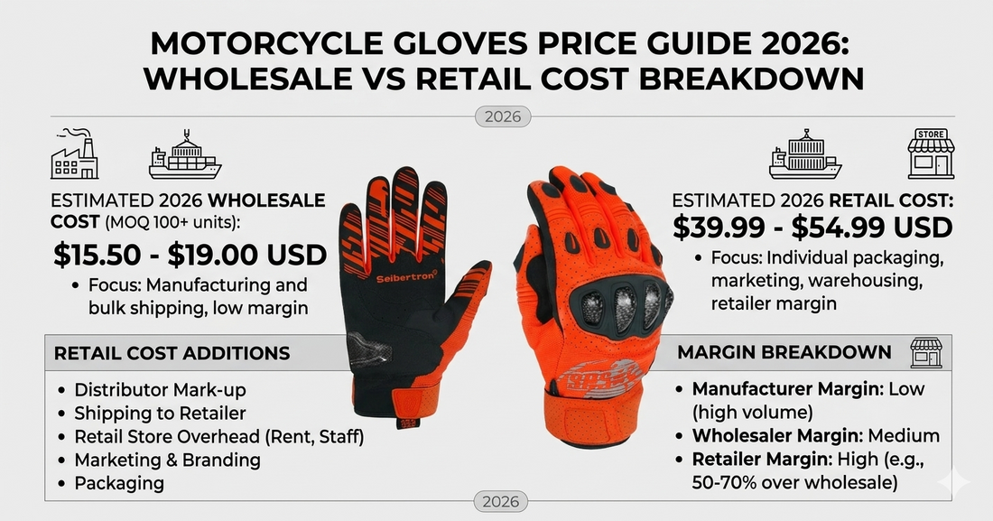 Motorcycle Gloves Price Guide 2026: Wholesale vs Retail Cost Breakdown