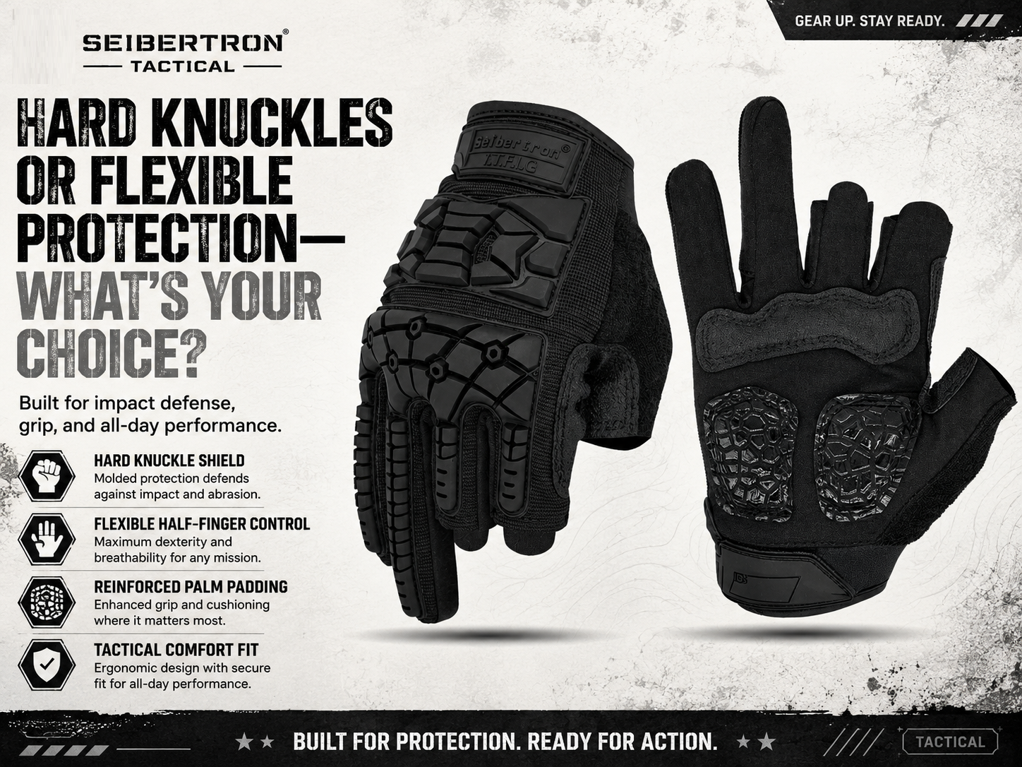 Hard Knuckles or Flexible Protection—What's Your Choice? – Seibertron