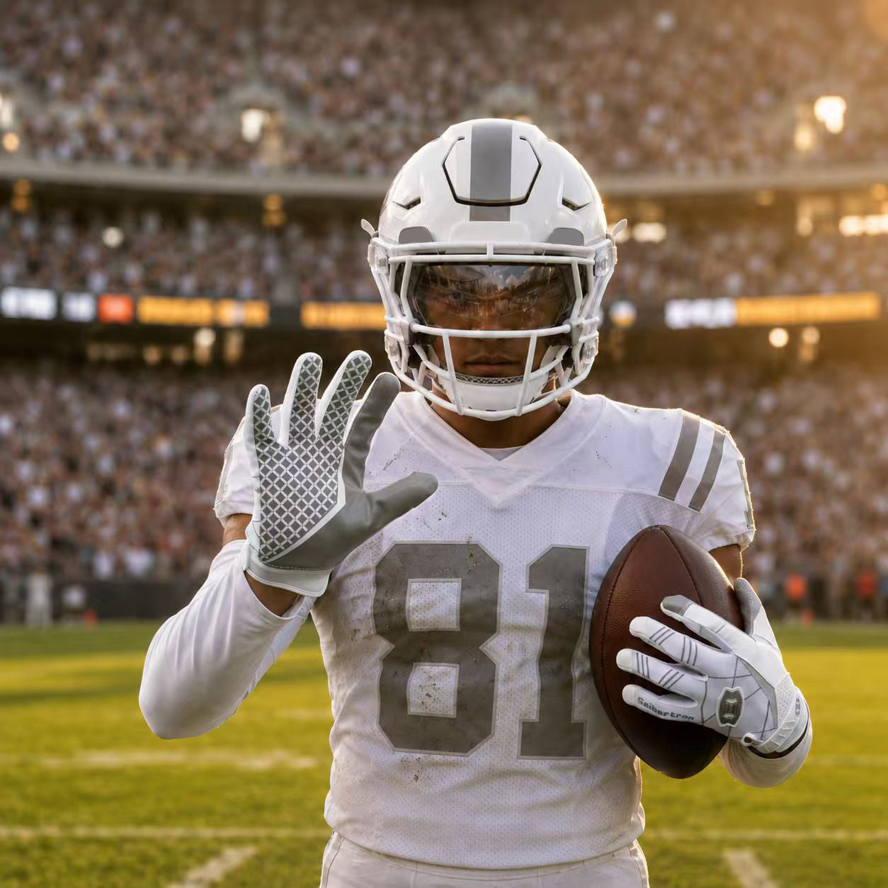 Seibertron Pro 3.0 Elite Ultra-Stick Sports Receiver Gloves, High-Tack Football Gloves for Cornerbacks, Wide Receivers and Skill Players