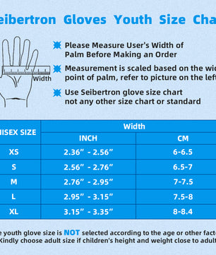 Seibertron Youth S.P.S.G-2 UPF100+ Sun/UV Protection Fishing Glove