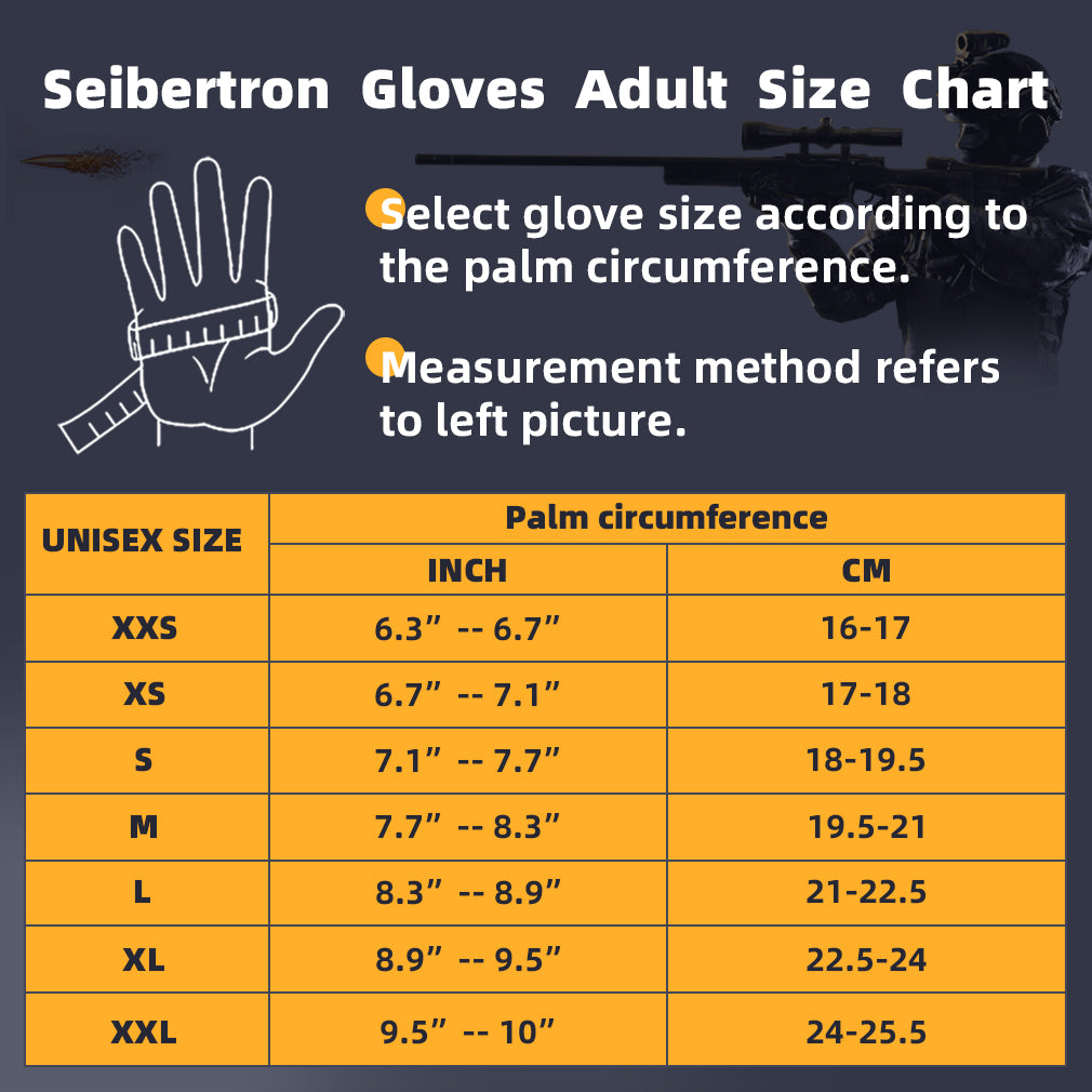 Seibertron Adult Or Youth S.O.L.A.G Sports Outdoor Water Resistant Full Finger And Half Finger Touchscreen Gloves