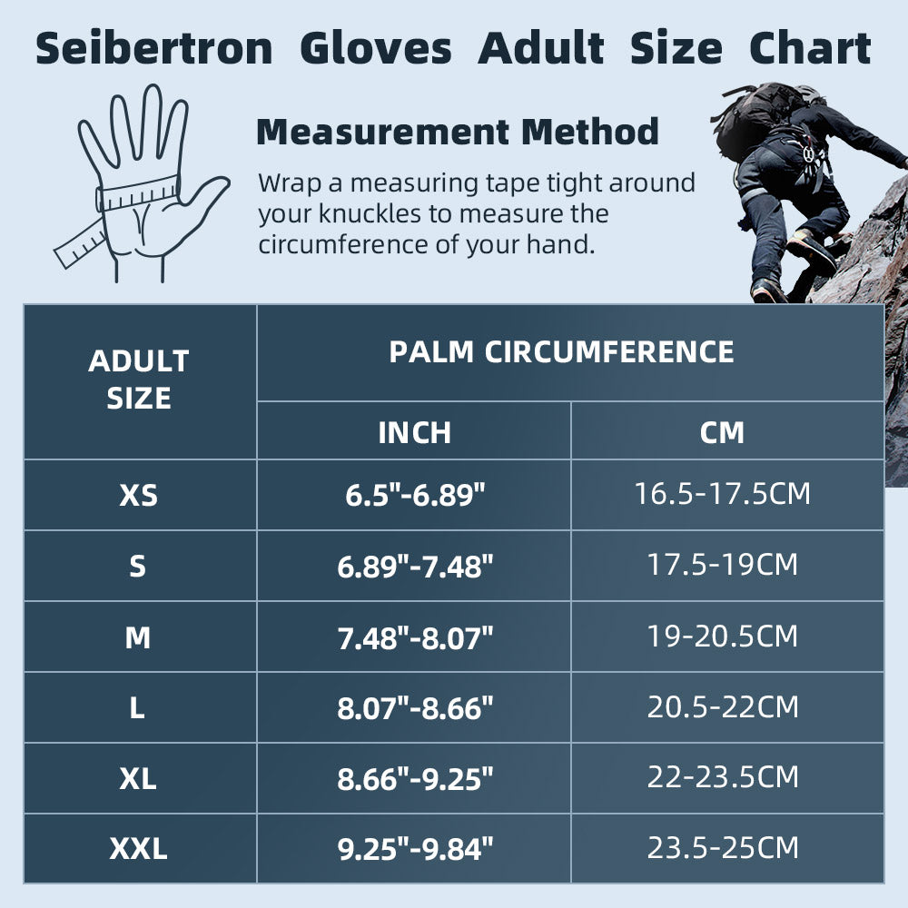 Seibertron Half Finger Padded Palm Lightweight Breathable Climbing Rope Gloves for Climbers, Rock Climbing, Rescue, Adventure, Sailing, Kayaking, Outdoor Sports Three Finger