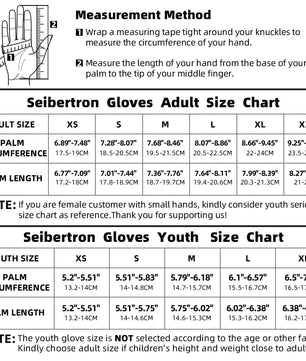 Guantes de bateo Seibertron SPBG 2.0 para adultos: excelente agarre y diseño protector para un rendimiento óptimo en béisbol y sóftbol.