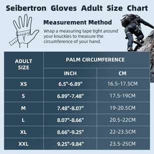 Seibertron Half Finger Padded Palm Lightweight Breathable Climbing Rope Gloves for Climbers, Rock Climbing, Rescue, Adventure, Sailing, Kayaking, Outdoor Sports