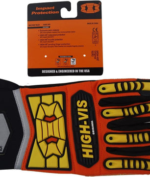 12 pairs Seibertron High - Vis SDX Resistant Reducing Anti - Impact Mechanics Heavy Duty Safety Gloves - Seibertron