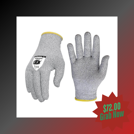 12 pairs Seibertron S-Flexible 01 Cut resistant gloves food grade level 5 protection safety kitchen Mechanic work gloves - Seibertron