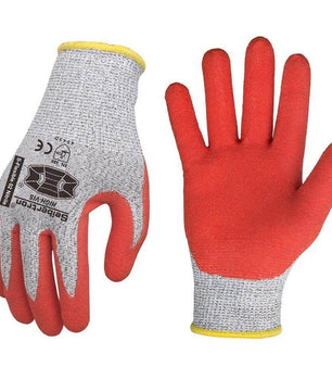 12 pairs Seibertron S - Flexible 02 13G HPPE Nitrile Coated Sandy Anti - Slip Palm Cut 5 Level Safety Work Gloves - Seibertron