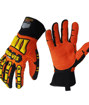 12 pairs Seibertron High - Vis SDX Resistant Reducing Anti - Impact Mechanics Heavy Duty Safety Gloves - Seibertron