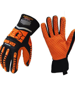 12 pairs Seibertron High - Vis SDXO2 Supergrip and GEL Filled Resistant Impact Protection Gloves - Seibertron