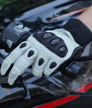 Seibertron SPS2 Plus Youth Summer Motorcycle Gloves – Genuine Leather, Breathable, Carbon Fiber, Abrasion-Resistant, Anti-Slip Design for Enhanced Comfort and Protection